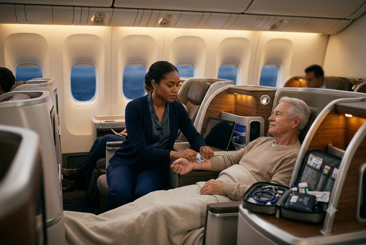medical escort commercial flight